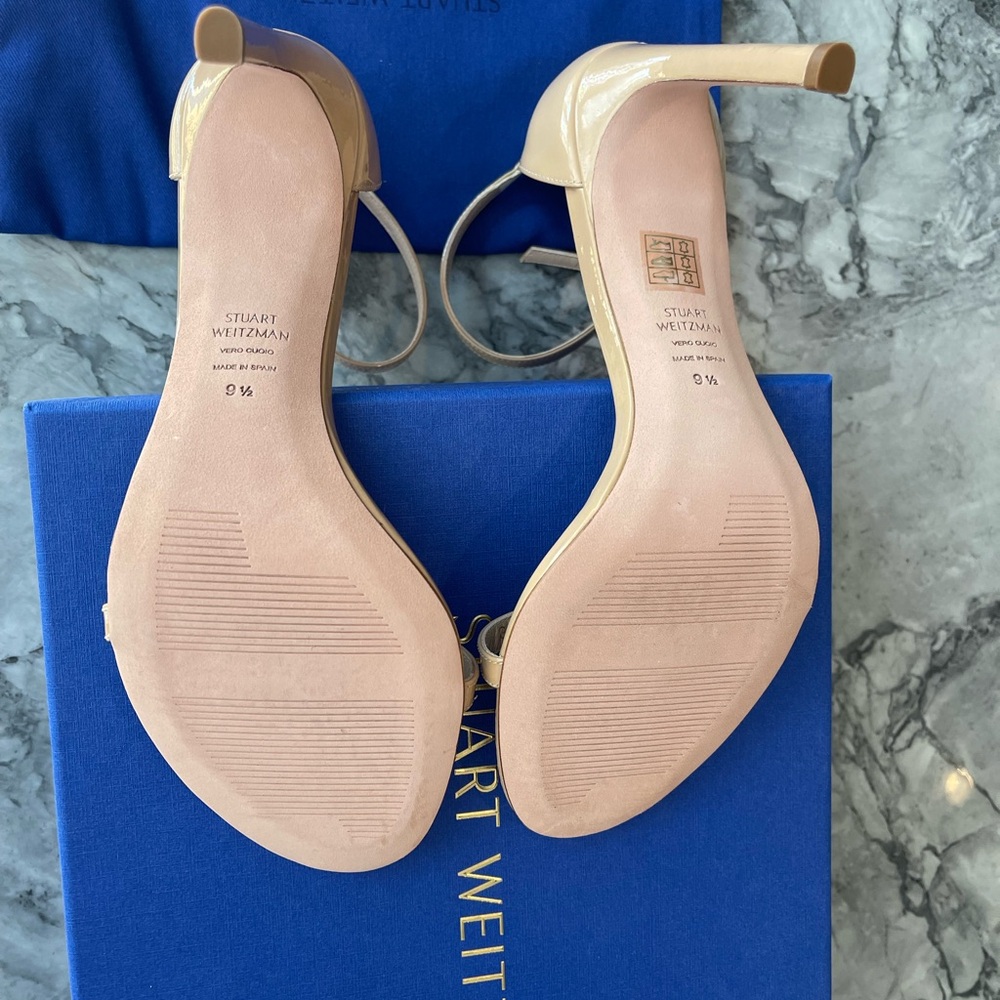 NWT Stuart Weitzman Nudistong Strap Sandal size 9.5 - Picture 3 of 4